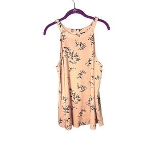 Torrid Tank Top Women's Size 1(L) Floral High Neck Feminine Vacation Beach
